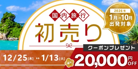 初売りセール12/25から1/13まで最大20,000円OFFクーポンプレゼント！
